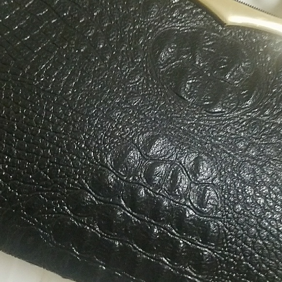 Stachel black alligator skin purse - Picture 2 of 11